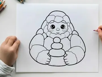 Cute cartoon sloth holding pacifier vector illustration preview picture