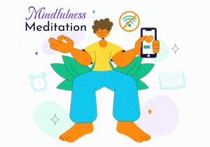 10 Mindfulness Meditation Practice Illustration