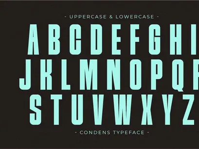 Condens - Condensed Sans Serif Font