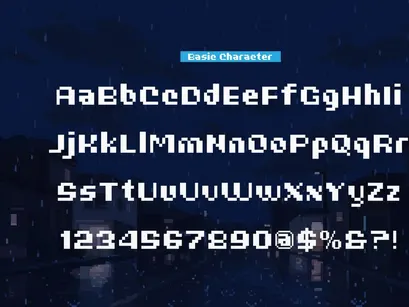 Rainy Pixelo | Pixelated Font