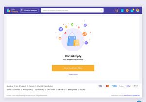 Ecommerce Online Shopping Cart Checkout and address Website Template