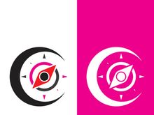 Compass logo template vector icon illustration design