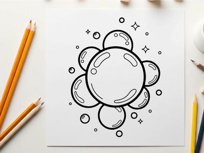 Cute cartoon microbe germs set vector illustration