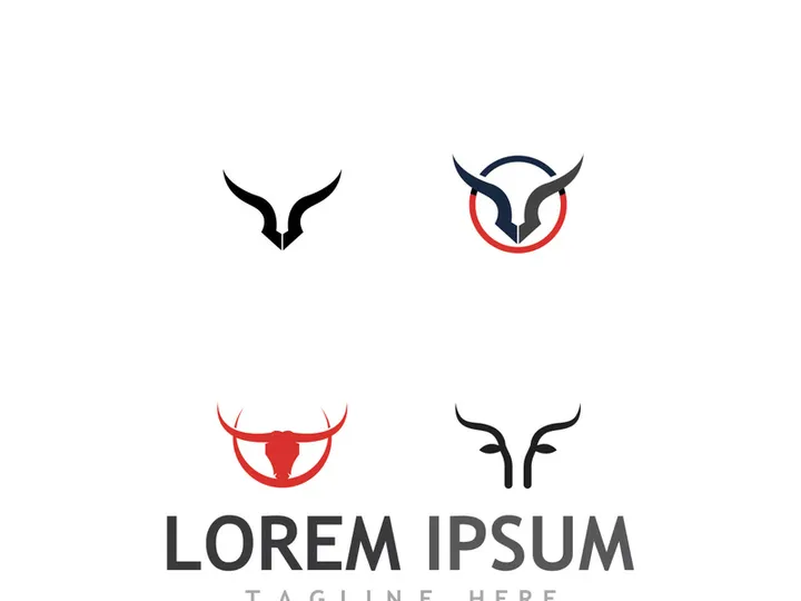 bull head horn logo