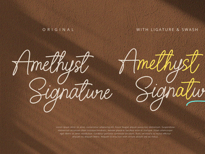 Amethyst Signature Font