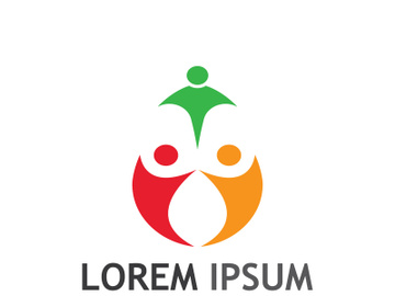 People social community logo design with creative idea preview picture