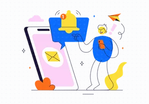 10 Notification System Illustration