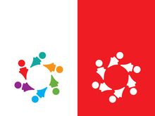 Community, network and social icon design template