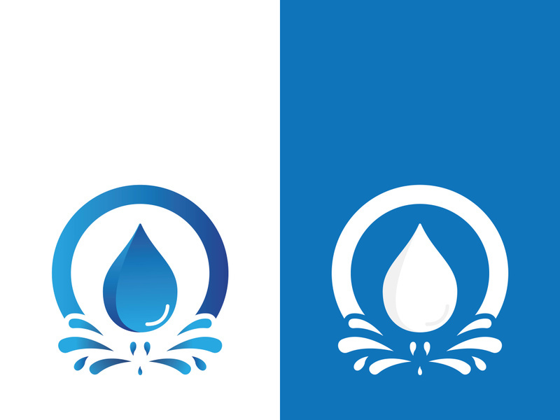 Background water drop logo icon vector illustration