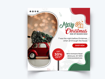 Christmas Social Media Instagram Post Template preview picture
