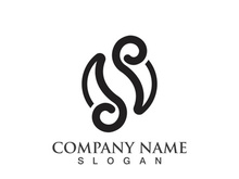 Business corporate S letter logo design vector