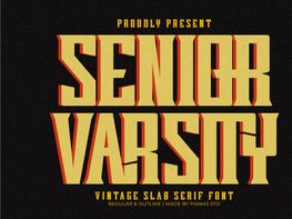Senior Varsity - Vintage Slab Serif preview picture