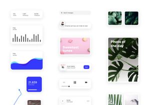 Card - Free UI Kit For InVision Studio