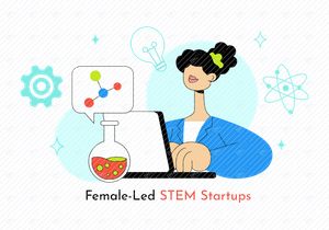 10 Female Led STEM Startups Illustration