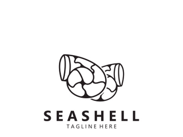 Seashell Logo. Ocean Animals premium quality graphic outline symbols collection preview picture