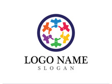 Community logo and symbol vector icon template