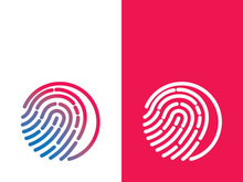 Fingerprint logo vector illustration icon template design