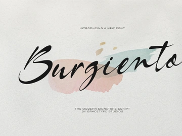 Burgiento | Modern Signature Script preview picture