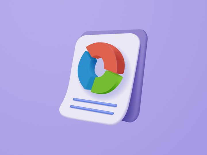 3D analytics clipboard design
