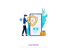 Data Protection vector illustration concept