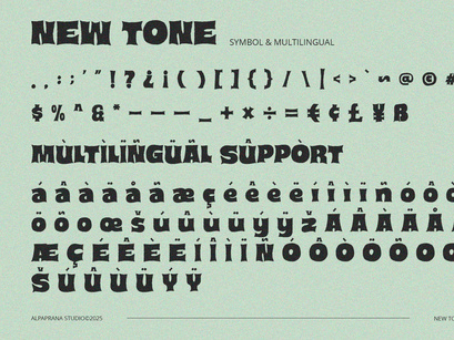New Tone - Display Font