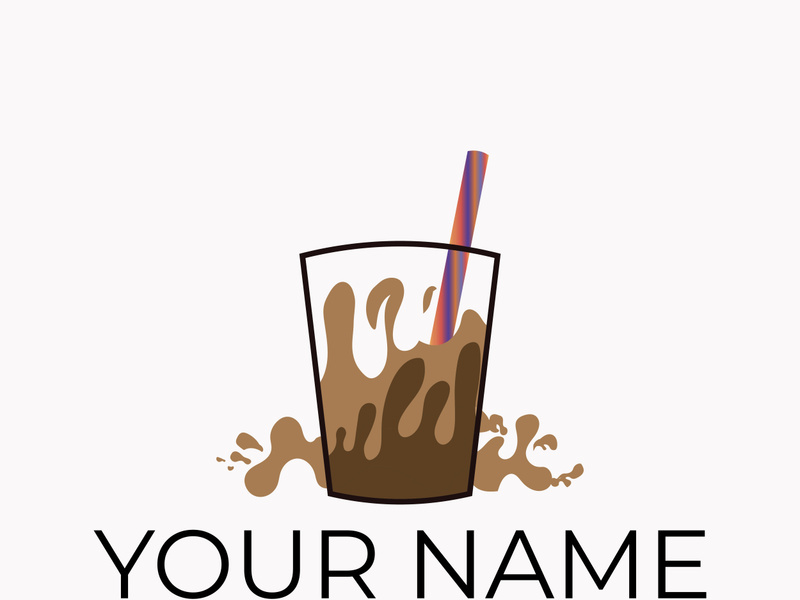 Bubble tea logo