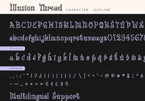 Illusion Thread - Display Font