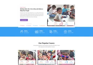 Charity & Fundraising PSD Template