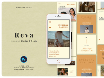 REVA Instagram Pack | PSD preview picture