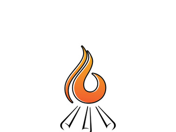 Fire flame vector illustration design preview picture