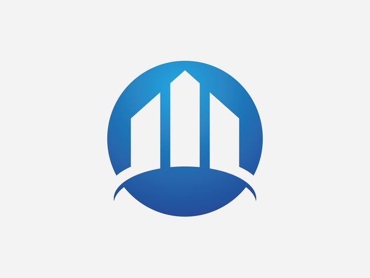 Buildings real estate logo vector