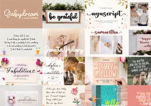 Handwritten Collections Font Bundle
