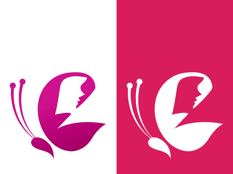 Butterfly logo icon vector design illustration