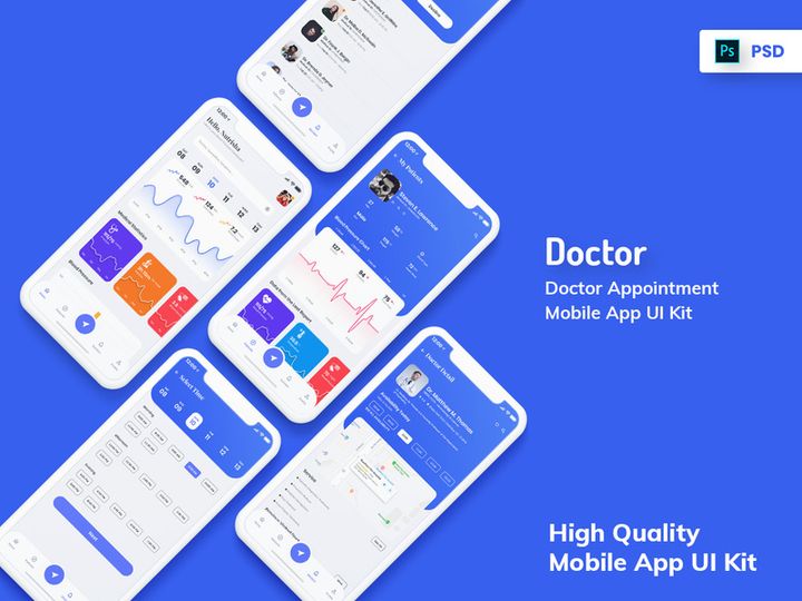Doctor Appointment Mobile App UI Light Version