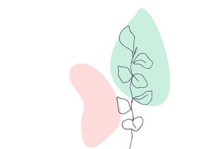 Line art portrait woman, Flower face one line vector illustration
