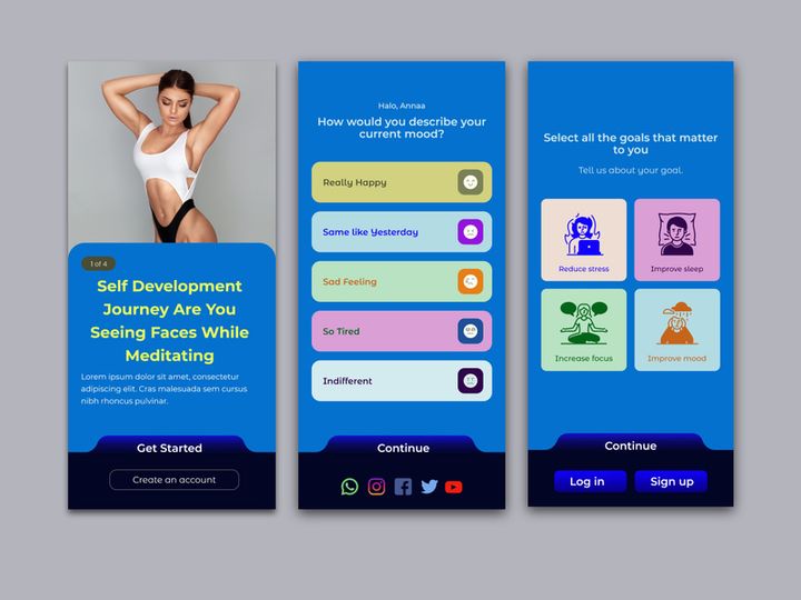 Yoga Mobile Apps Design