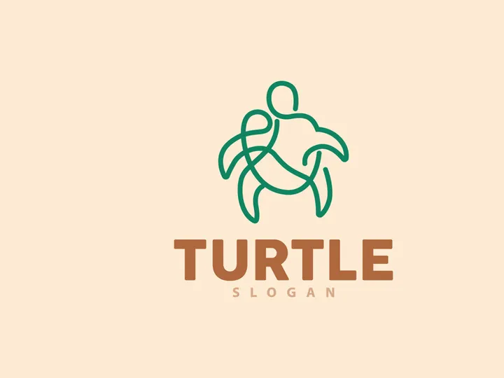 Turtle Logo Design Vector Illustration Symbol Template