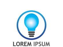 Lamp logo design with creative idea