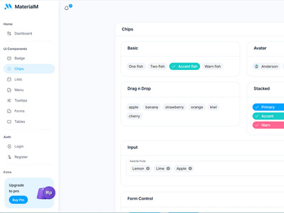 MaterialM Free Angular Admin Dashboard Template