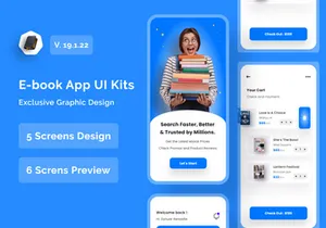 E-book App UI Kit Template