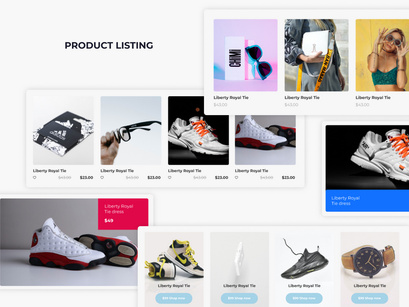 Alyas online store ui-kit in figma and Photoshop