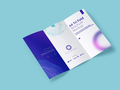 A4 Trifold Brochure Mockup 01