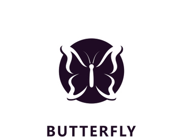 Beauty butterfly logo  symbol vector template preview picture