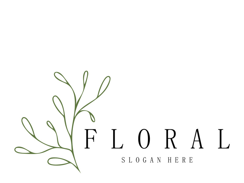 Elegant floral and leaf frame. Delicate botanical vector illustration for labels, spas, corporate identity, and wedding invitations