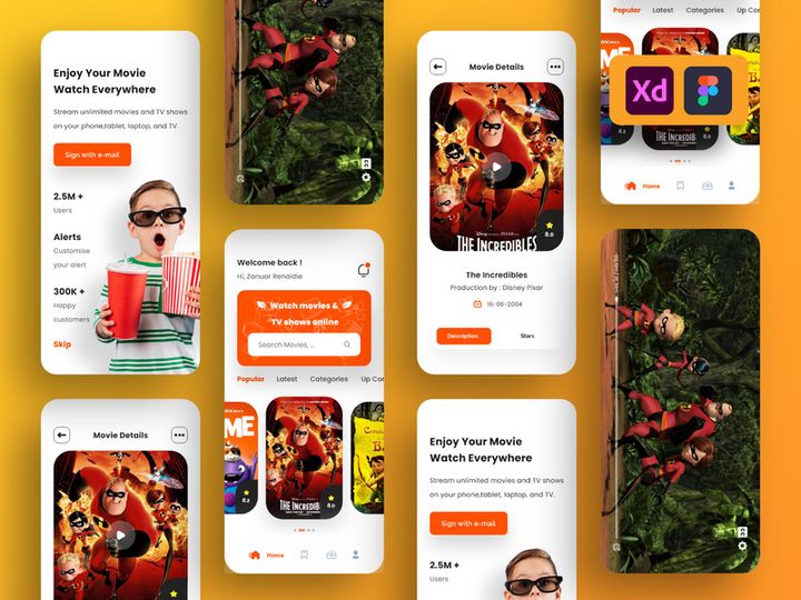 Netflix Movie Apps Design