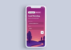 Day Night Login Interaction - Freebie