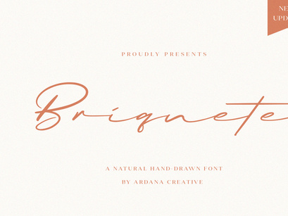 Briquete | Natural Brush Font
