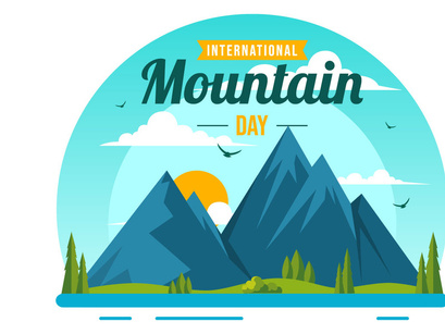 11 International Mountain Day Illustration