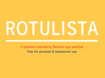 Rotulista— Free Font preview picture