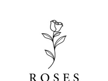 Creative rose flower logo design
